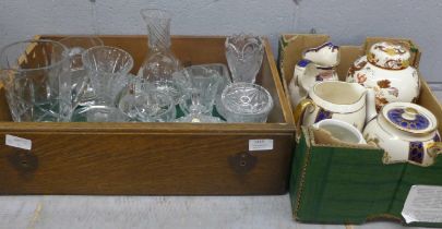 A collection of glassware and Mason's and Ringtons china **PLEASE NOTE THIS LOT IS NOT ELIGIBLE