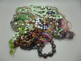 Assorted bead necklets