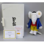 A Steiff Edward Trunk, Rupert Bear's friend, limited edition, boxed