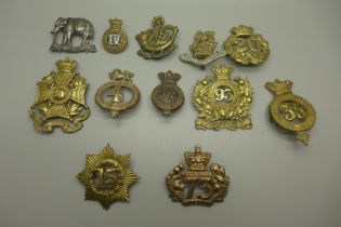Victorian British cap badges