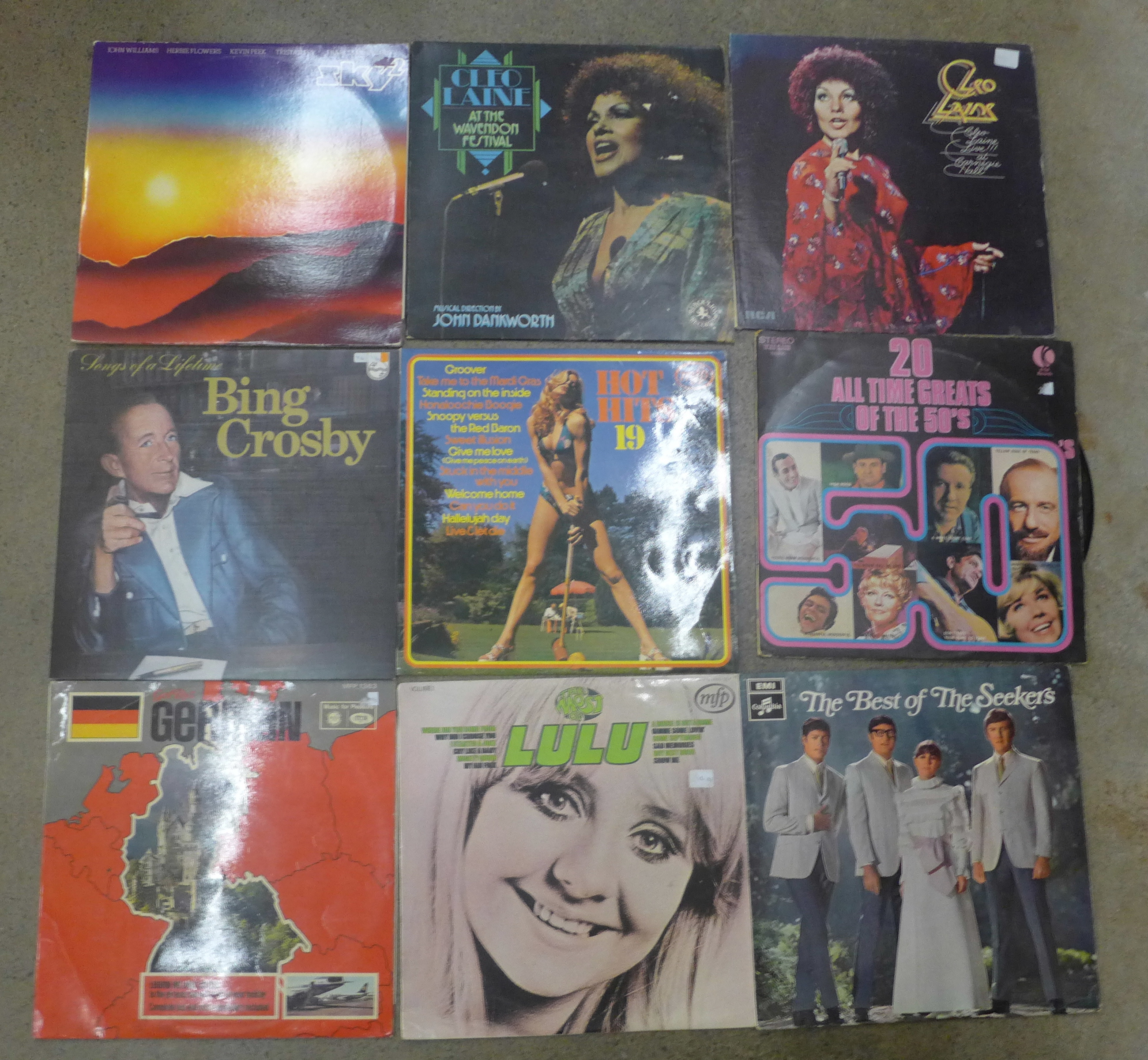 Sixty LP records and 12" singles, rock and pop, etc. - Image 2 of 3