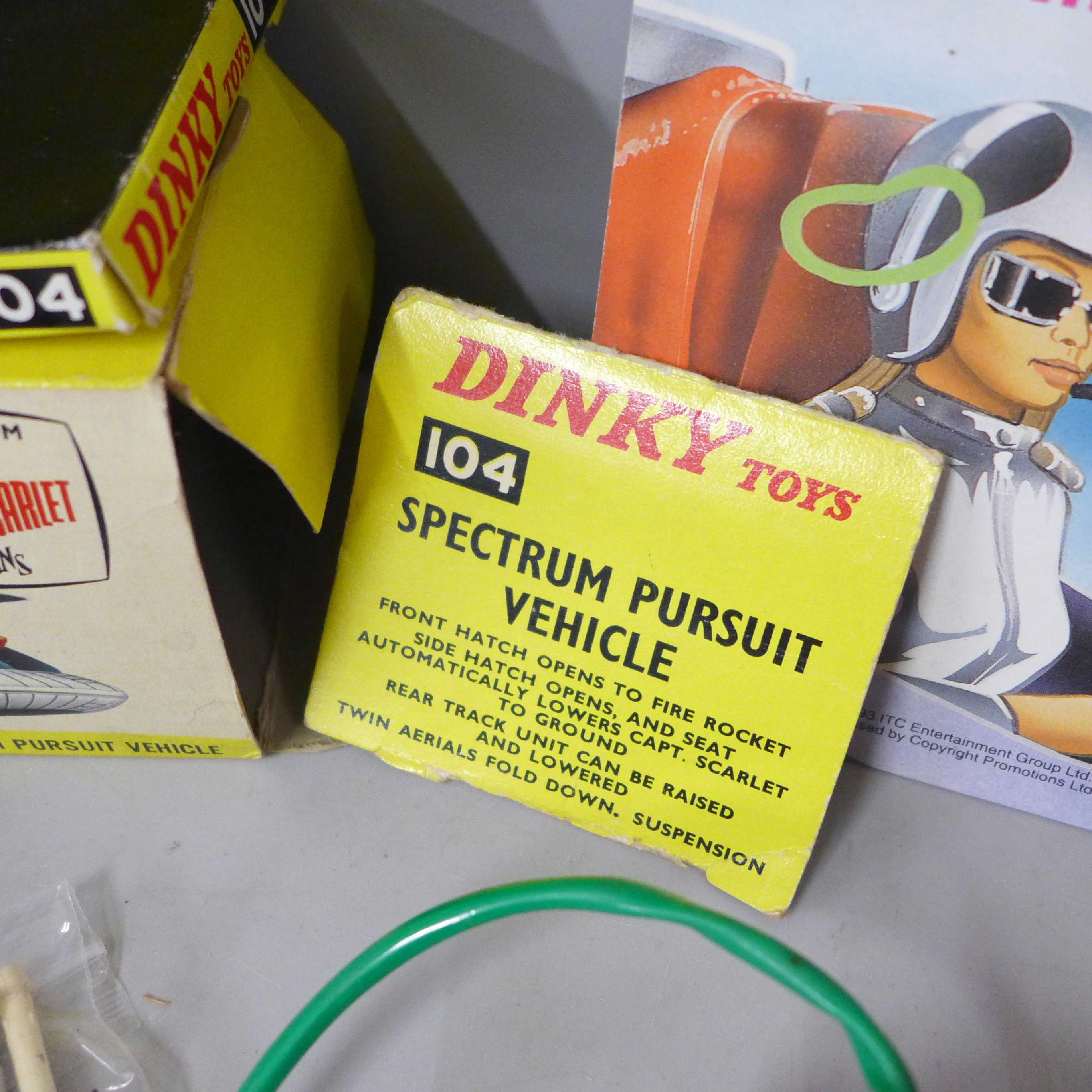 A die-cast Schuco Racer 1036/1, Dinky Toys Captain Scarlet Spectrum Pursuit Vehicle, box a/f, - Bild 6 aus 7