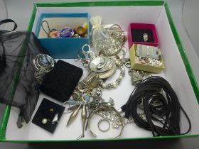 Silver, white metal and other costume jewellery