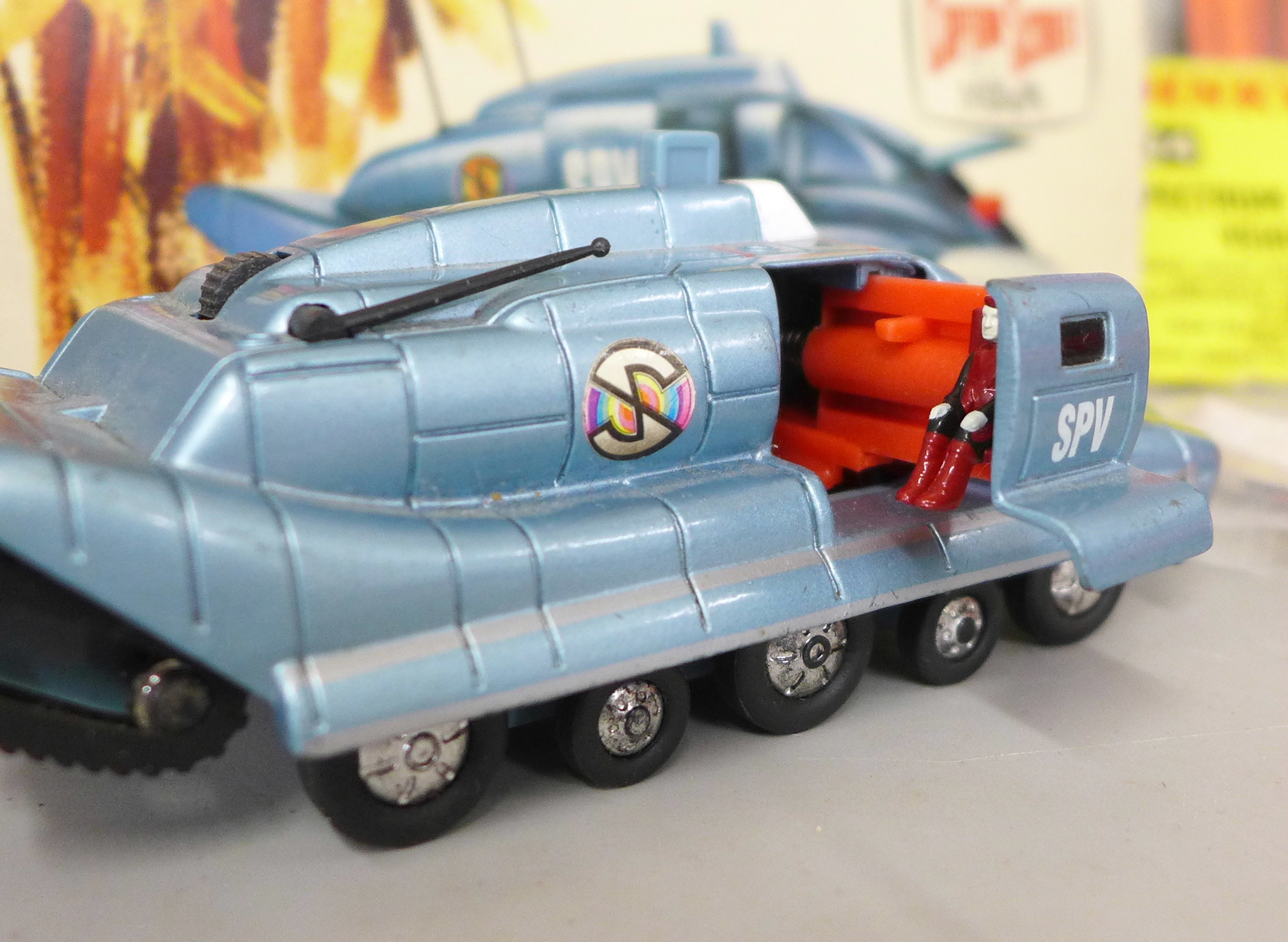 A die-cast Schuco Racer 1036/1, Dinky Toys Captain Scarlet Spectrum Pursuit Vehicle, box a/f, - Bild 7 aus 7