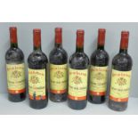 Six bottles of Roc de Lussac, 2010, Lussac Saint-Emillion, Grand Vin de Bordeaux (cellar stored) **