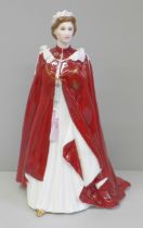 A Royal Worcester figure of HM Queen Elizabeth II, 80th Birthday