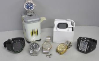 A Smart watch and other gentleman's wristwatches