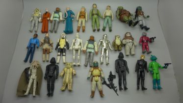 A bag of Star Wars figures