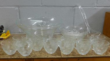 A boxed 27 peice glass punch set **PLEASE NOTE THIS LOT IS NOT ELIGIBLE FOR POSTING AND PACKING**