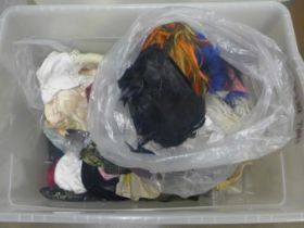 Two boxes of assorted haberdashery and millinery feathers for hat decoration, veils, etc. **PLEASE