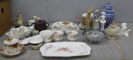 Three boxes of mixed household china, including Royal Albert Old Country Roses **PLEASE NOTE THIS