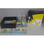 360 Shiny Pokemon cards including box and tins