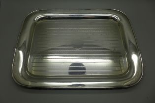 A silver tray, Birmingham 1822, 533g