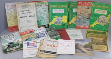 Coach and Bus Operator timetables, 1942-50