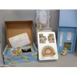 A Cherished Teddies Romeo and Juliet with balcony display and two collector's sets, one incomplete