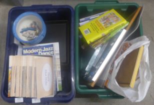 A collection of books, recipe cards, Ikea table wares, frames, etc. **PLEASE NOTE THIS LOT IS NOT