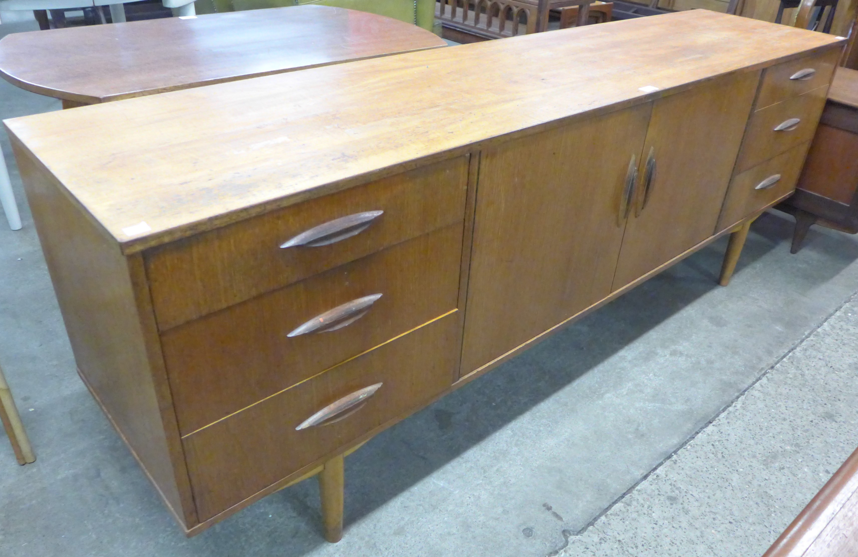 A Morris of Glasgow teak sideboard