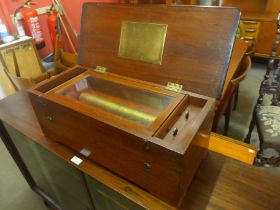 A 19th Century Swiss inlaid rosewood music box