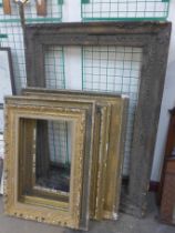 Five large 18th/19th Century picture frames