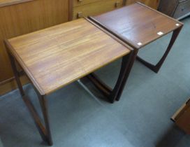 A pair of G-Plan Quadrille teak occasional tables
