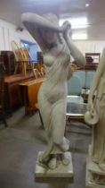 A large composite faux marble figure of Italian Goddess Venus