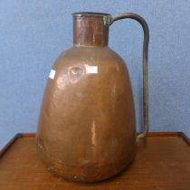 A Victorian copper jug