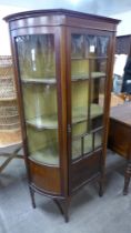 An Edward VII inlaid mahogany display cabinet