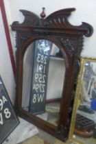 A 19th Century French carved mahogany pier mirror
