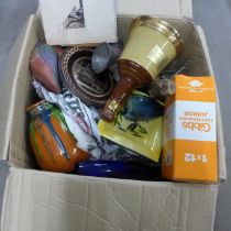 Assorted items; china, plated ware, cigarette cards, decorative items, etc. **PLEASE NOTE THIS LOT