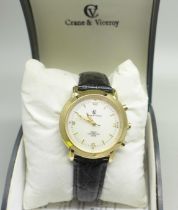 A Crane and Viceroy radio controlled wristwatch, boxed