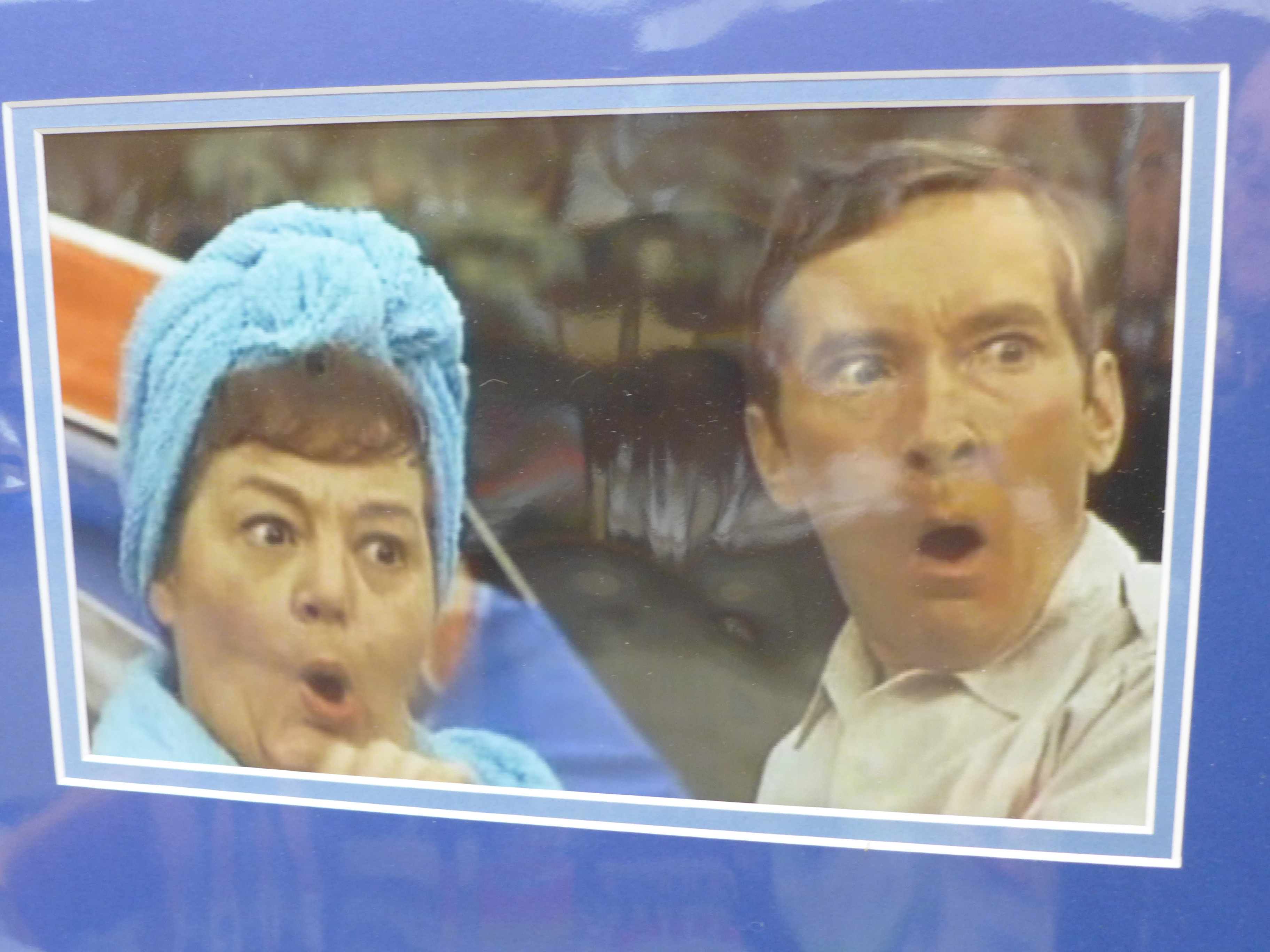 A Carry On Hattie Jacques and Kenneth Williams autographed display - Image 2 of 4