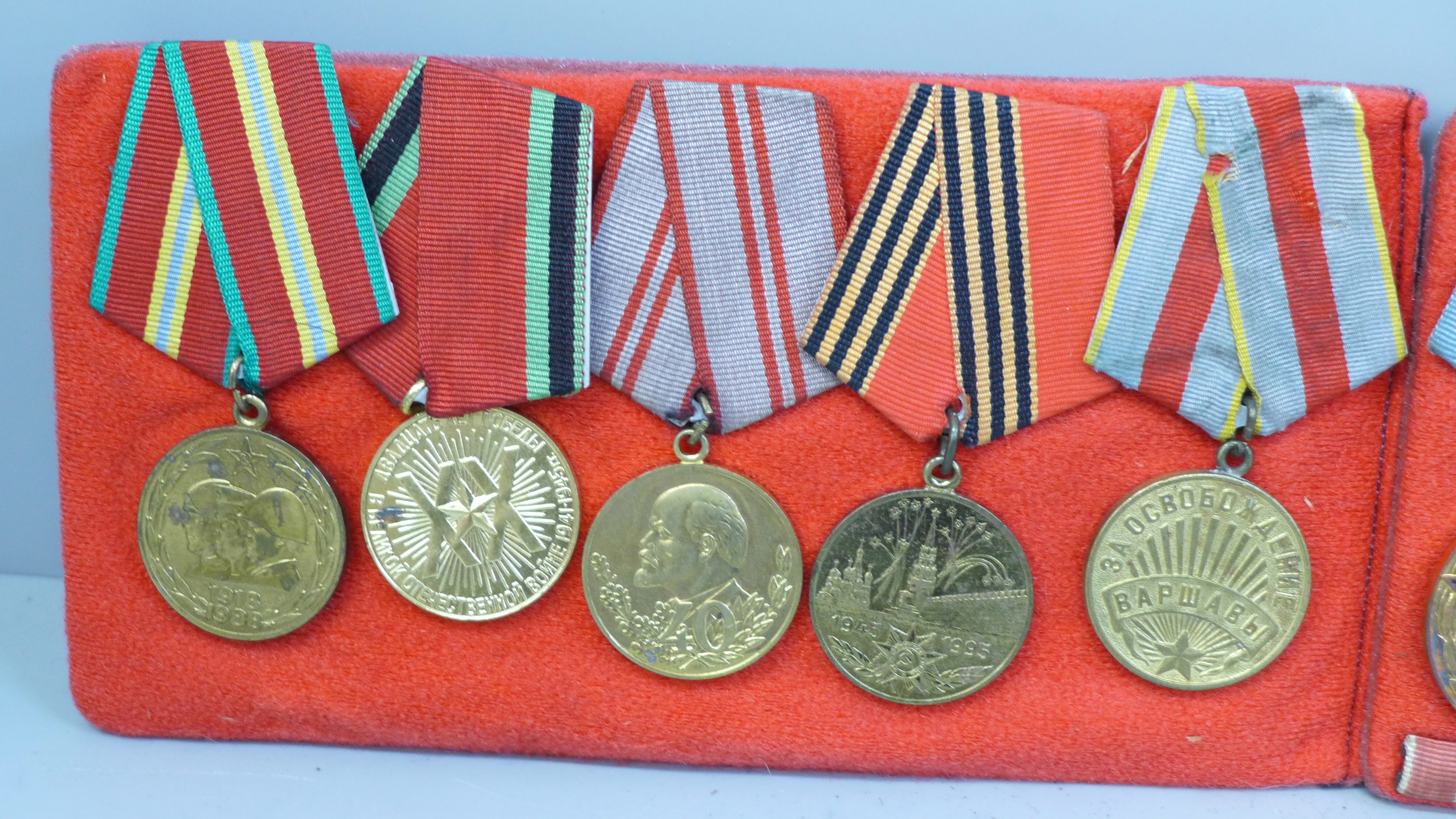 Two sets of Soviet Untion medals - Image 2 of 3