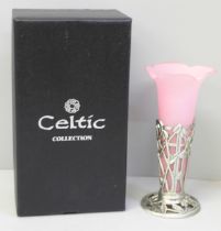 A Celtic Collection vase, boxed