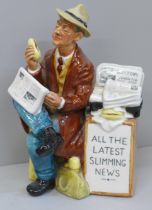 A Royal Doulton figure, Stop Press