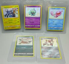 Five Hidden Fates shiny Pokemon cards