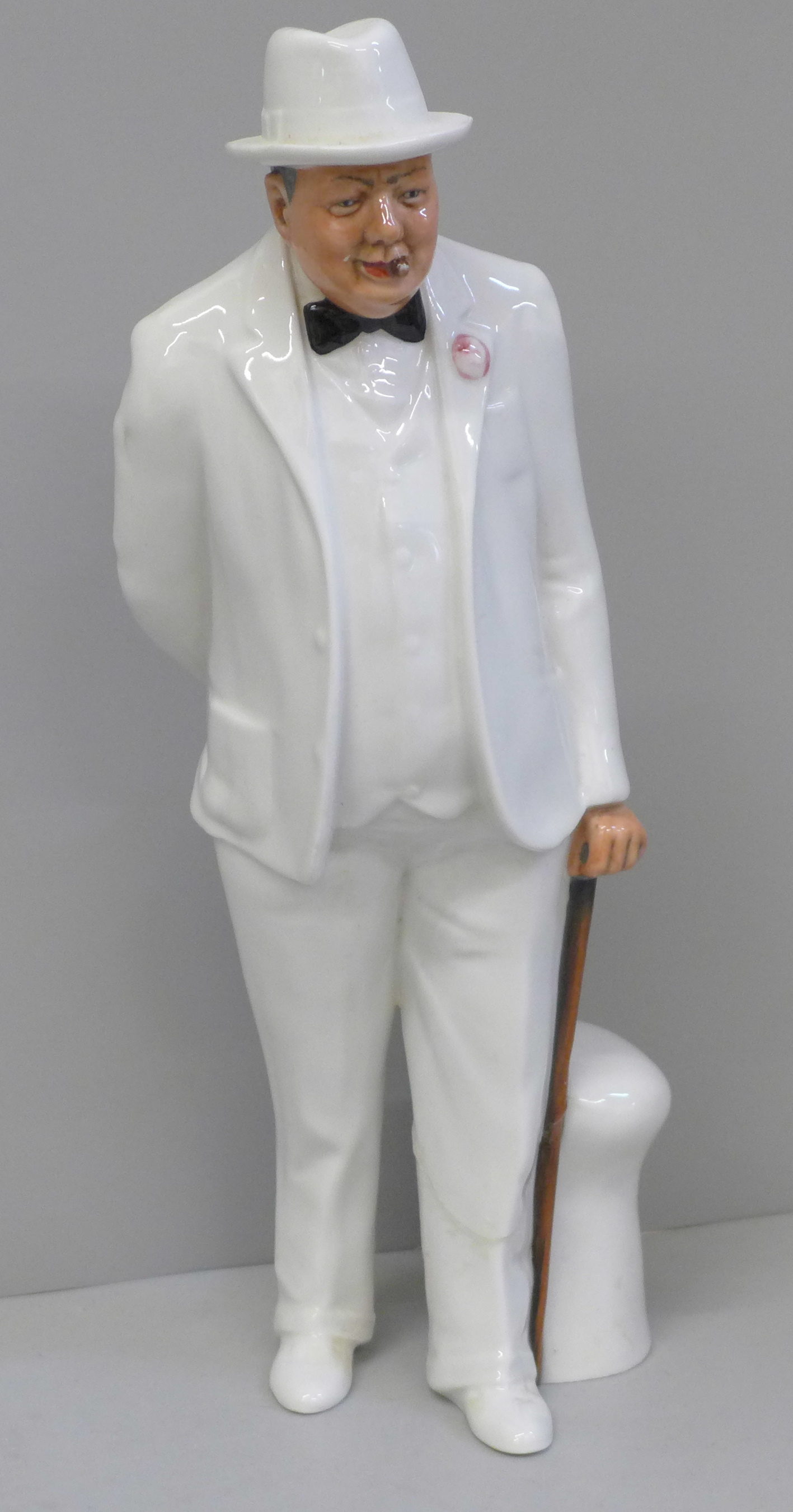 A Royal Doulton figure, The Old Balloon Seller and Sir Winston Churchill, Churchill a/f - Image 3 of 5