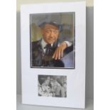 A Sid James/Carry On autographed display
