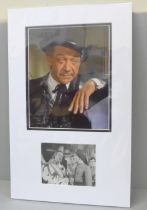 A Sid James/Carry On autographed display