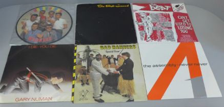 Approximately 90 7" singles, 1980s, including Madness, Specials, Eurythmics, Wham and U2