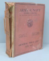 An Army and Navy Stores Limited General Price List, 1939-40