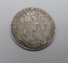 A 1689 William and Mary half crown