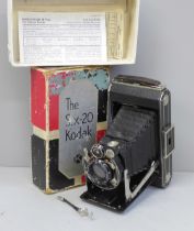 A Kodak Six-20 camera, boxed