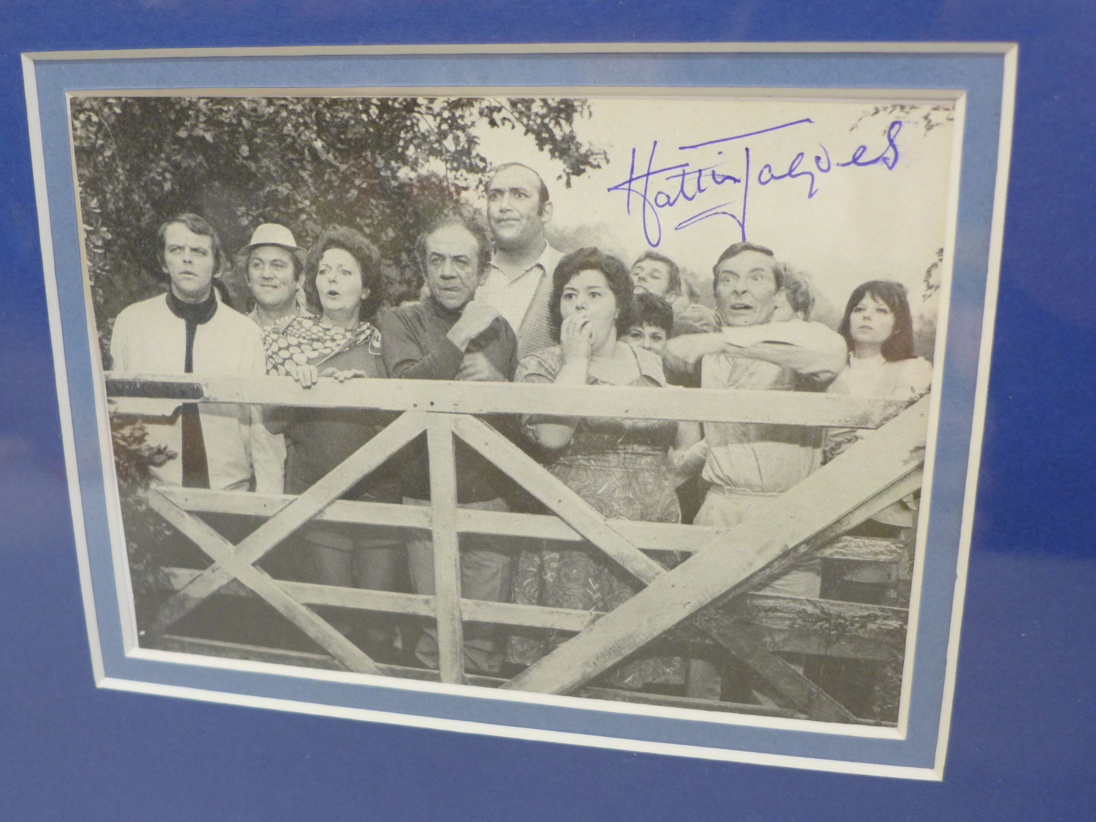 A Carry On Hattie Jacques and Kenneth Williams autographed display - Image 4 of 4