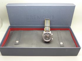 A Bremont MBII-BK10R Martin-Baker Ejection Seat wristwatch, serial number MN11/9865, with matching