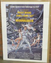 A James Bond Moonraker insert poster