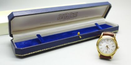 A Sewills of Liverpool automatic chronometer wristwatch with box and papers, model 9450, date