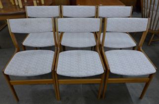 A set of six Danish Erik Buch teak dining chairs