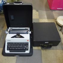 A 1930s typewriter and a 1950s typewriter