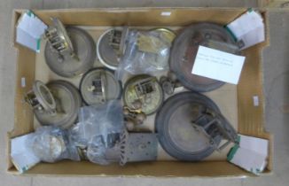 Assorted 400 day torsion clocks/parts