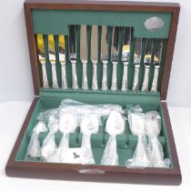 A canteen of plated cutlery, Cooper Ludlam, Sheffield, 49 pieces, (five table spoons)